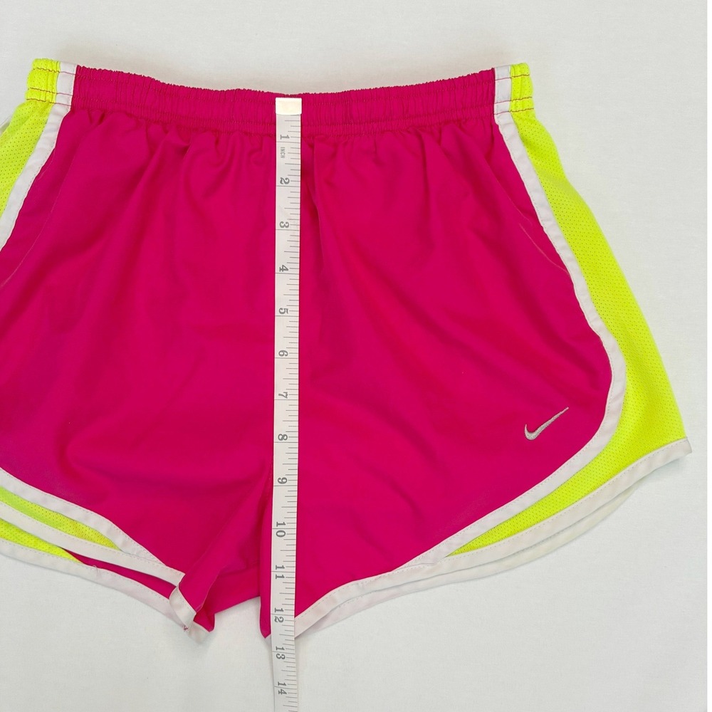 Nike Dri-FIT Tempo Running Shorts Pink & Yellow Women's Size Small 3 Inch Inseam - Picture 9 of 10